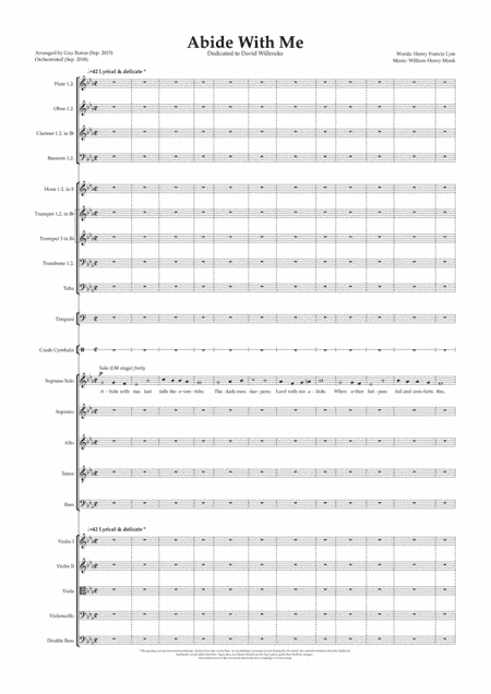 Abide With Me (Choir & Orchestra) (arr. Guy Bunce)
