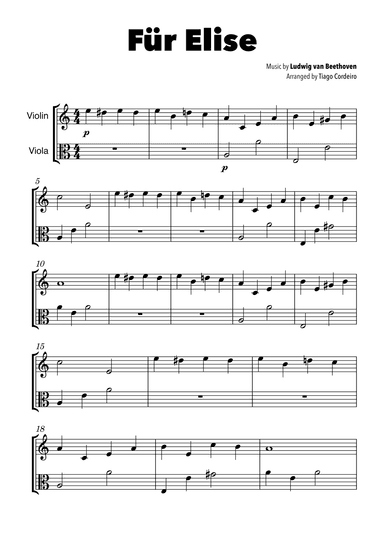Für Elise (arr. Tiago Cordeiro)