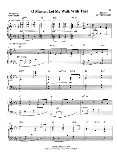 O Master, Let Me Walk with Thee (arr. Gary Prim)