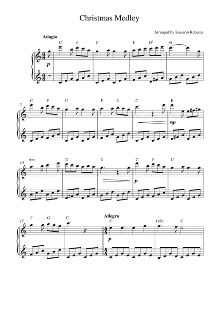 Christmas Medley II (arr. Kaiserin Rebecca)