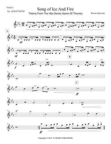 Game Of Thrones (arr. AZSAP MUSiC)
