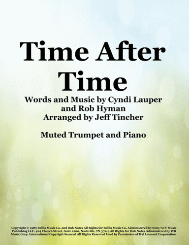 Time After Time (arr. Jeff Tincher)