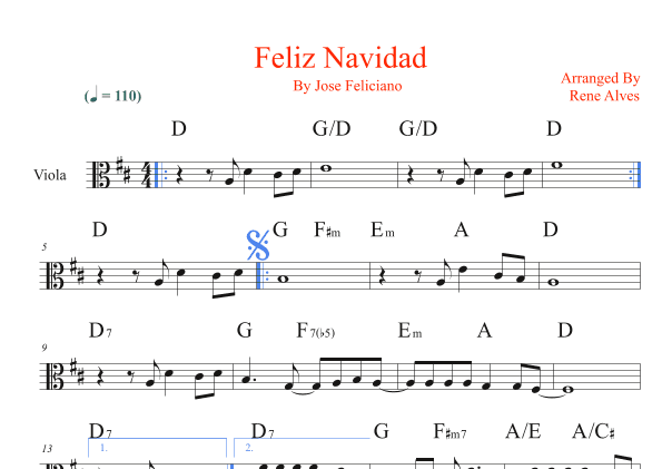 Feliz Navidad (arr. Rene Alves)