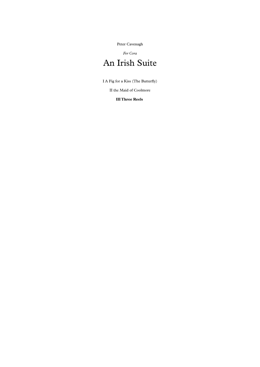 An Irish Suite III - Three Reels