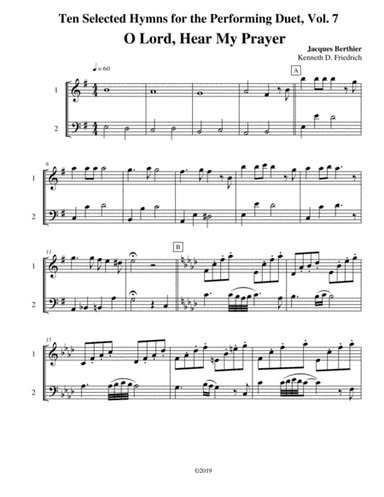 Ten Selected Hymns for the Performing Duet, Vol. 7 - oboe and bassoon (arr. Kenneth D. Friedrich)