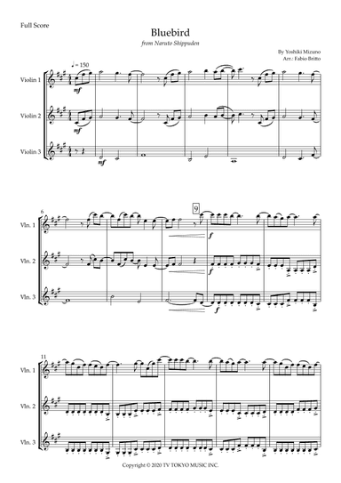 Ikimono Gakari's Blue Bird (arr. Fabio Britto)
