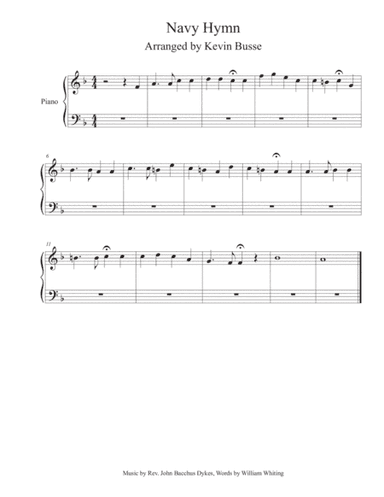 Navy Hymn - Piano (arr. Kevin Busse)