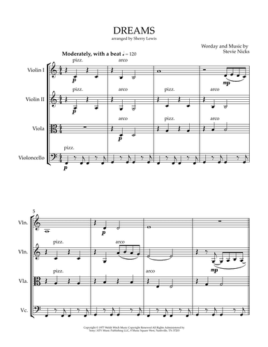Dreams (arr. Sherry Lewis)