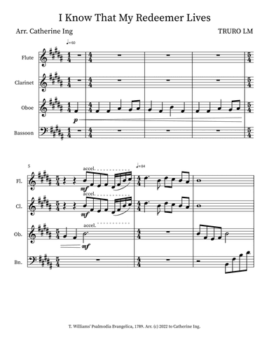 I Know That My Redeemer Lives (arr. Catherine Ing)