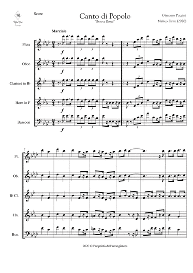 Canto di popolo, ovvero Inno a Roma (arr. Matteo Firmi)