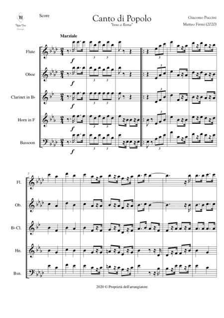Canto di popolo, ovvero Inno a Roma (arr. Matteo Firmi)