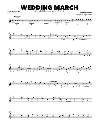 Wedding March (arr. Tiago Cordeiro)