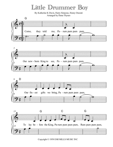 The Little Drummer Boy (arr. Dana Thynes)