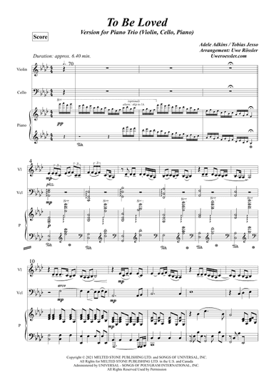 To Be Loved (arr. Uwe Roessler / Rössler / Rassler)