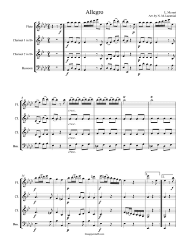 Allegro (arr. Nick Lacanski)