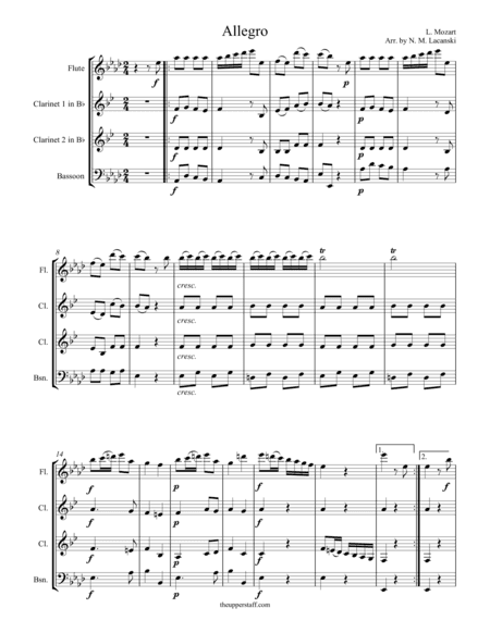 Allegro (arr. Nick Lacanski)