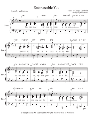 Embraceable You (arr. Diane Clark)