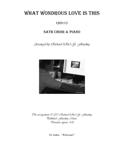 What Wondrous Love Is This (Choir & Piano) (arr. Ric Flauding)