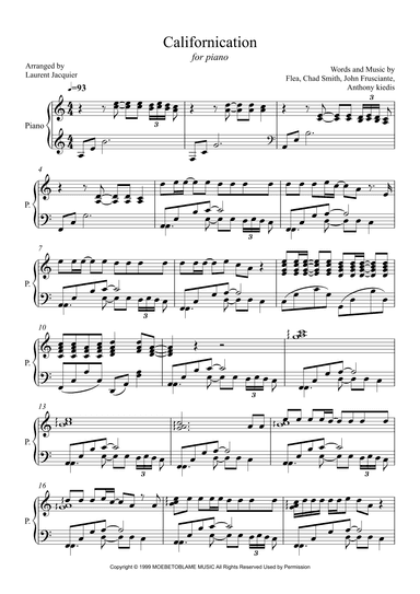 Californication (arr. Laurent Jacquier)