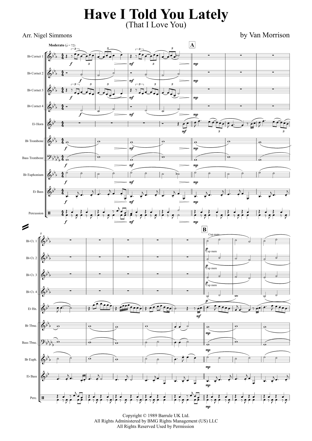Have I Told You Lately (arr. Nigel Simmons)