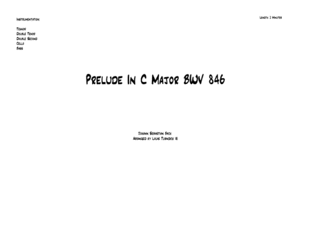 Prelude in C Major - BWV 846 (arr. Louis Turndick III)