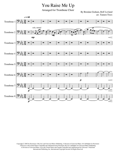 You Raise Me Up (arr. Tannen Trees)