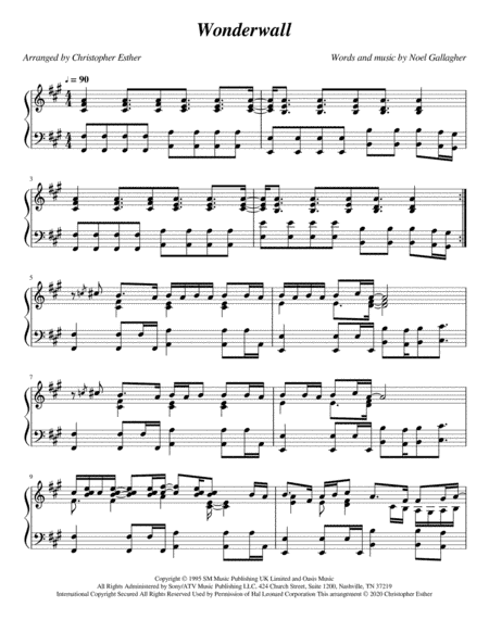 Wonderwall (arr. Christopher Esther)