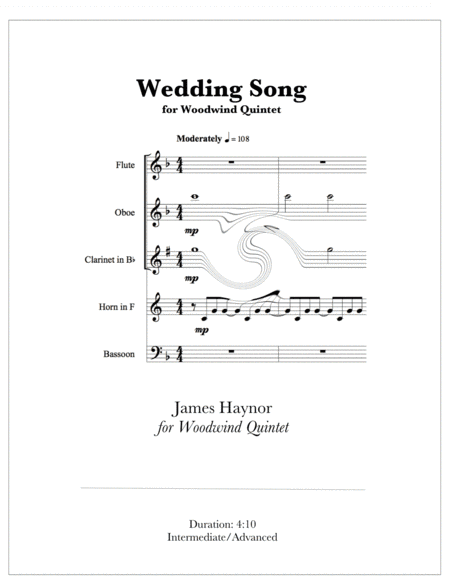 Wedding Song (There Is Love) (arr. James Haynor)