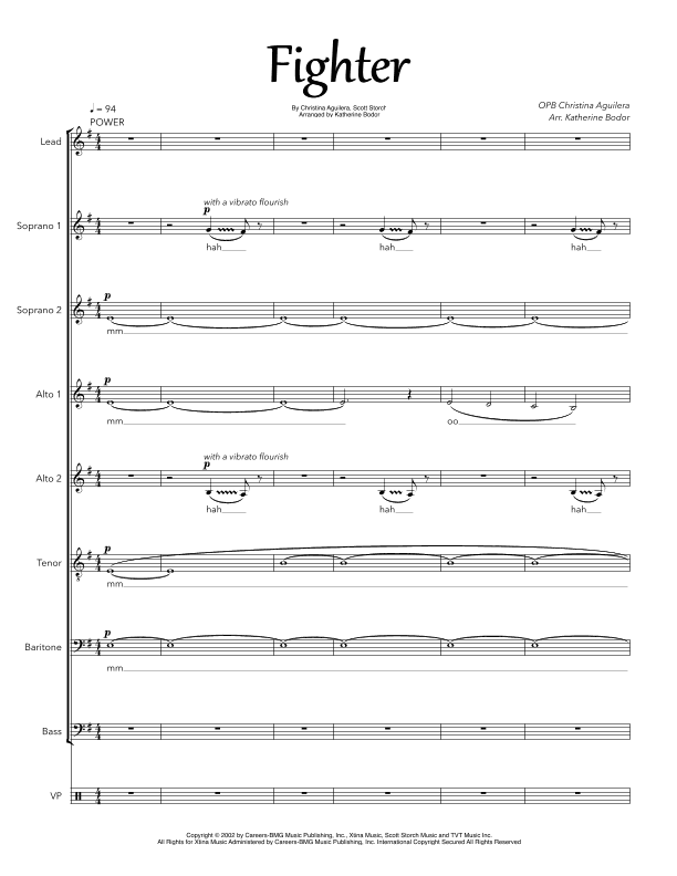 Fighter (arr. Katherine Bodor)