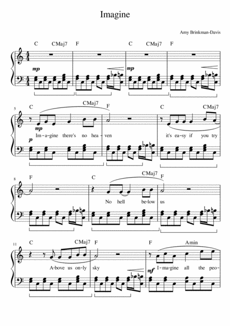 Imagine (arr. Amy Brinkman-Davis)