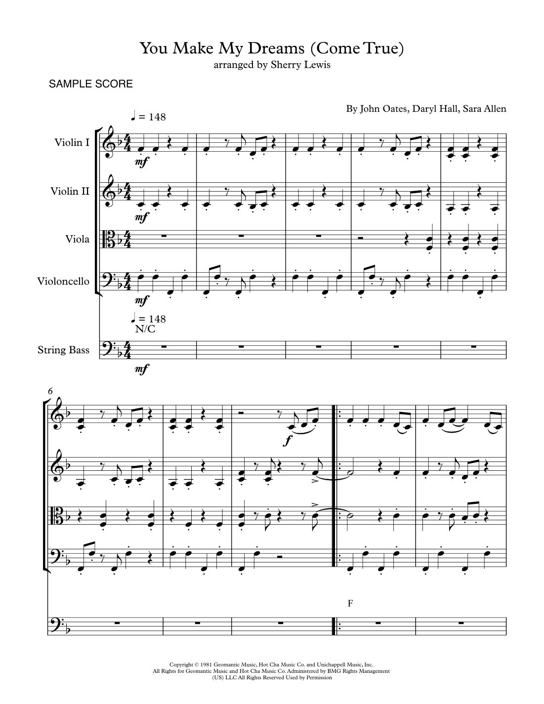 You Make My Dreams (arr. Sherry Lewis)