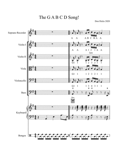 The G-A-B-C-D Song!