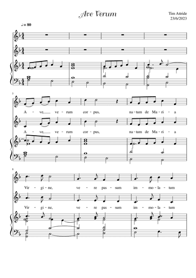 Ave Verum Corpus