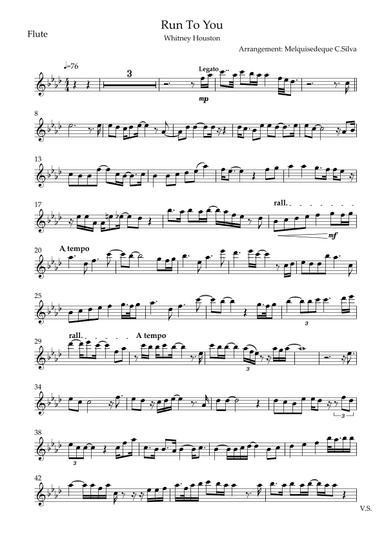 Run To You (arr. Melquisedeque C.Silva)
