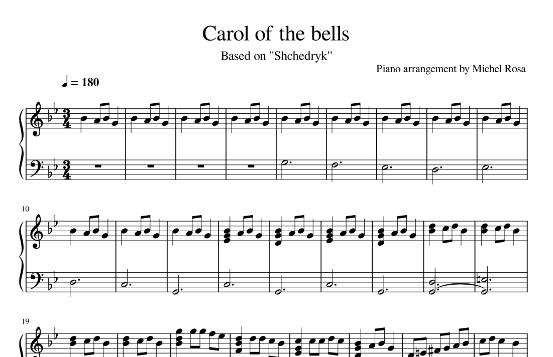 Carol of the bells (arr. Harmonistas)