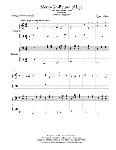 Merry-go-round Of Life (arr. Amy Fairchild Music)
