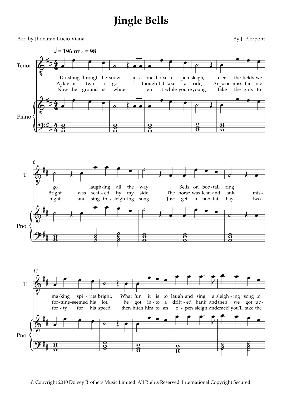 Jingle Bells (arr. Jhonatan Lucio Viana)