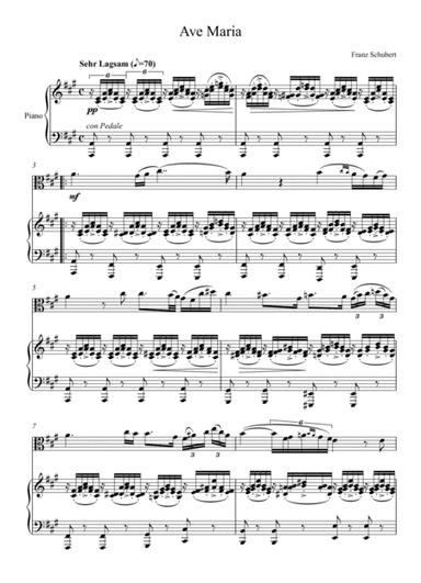 Franz Schubert - Ave Maria (Viola Solo) - A Key (arr. André Laitano)
