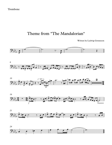 The Mandalorian (arr. SongBird Music)