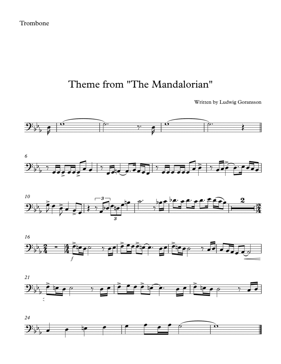 The Mandalorian (arr. SongBird Music)
