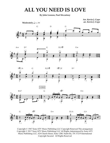 All You Need Is Love (arr. Kevin J. Cope)