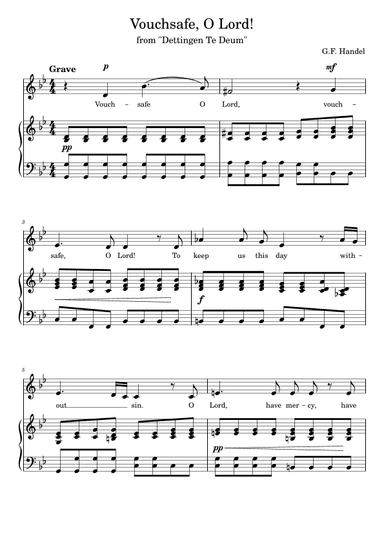 Vouchsafe, O Lord! Low voice G minor (g-Moll) (arr. Vladyslav Panfilenko)