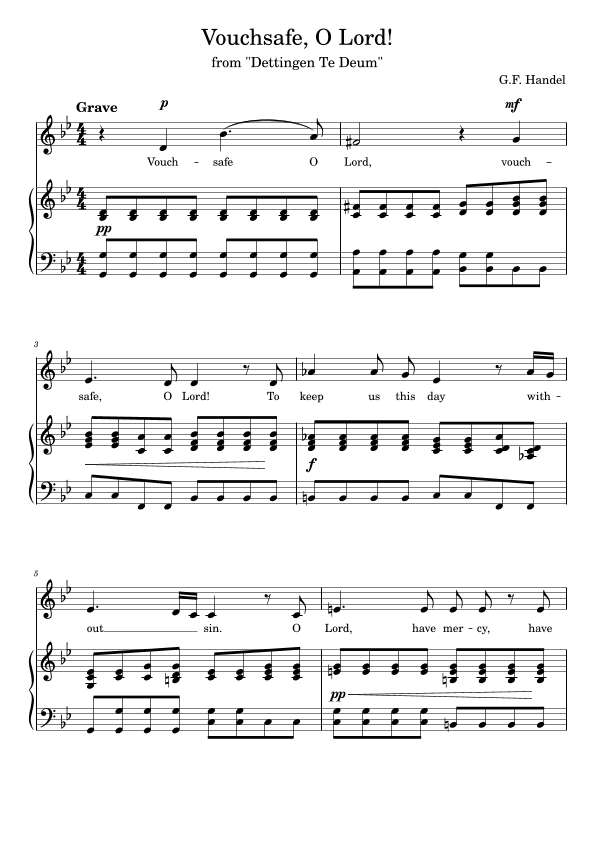 Vouchsafe, O Lord! Low voice G minor (g-Moll) (arr. Vladyslav Panfilenko)