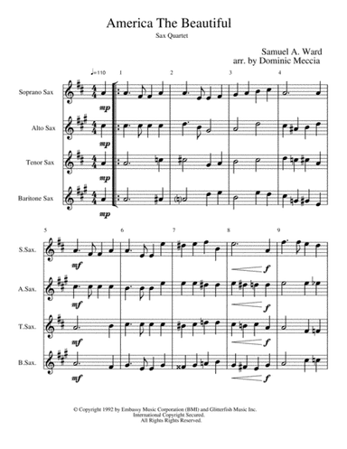 America The Beautiful (arr. Dominic Meccia)