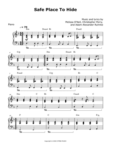 Safe Place To Hide (arr. David Lartey)