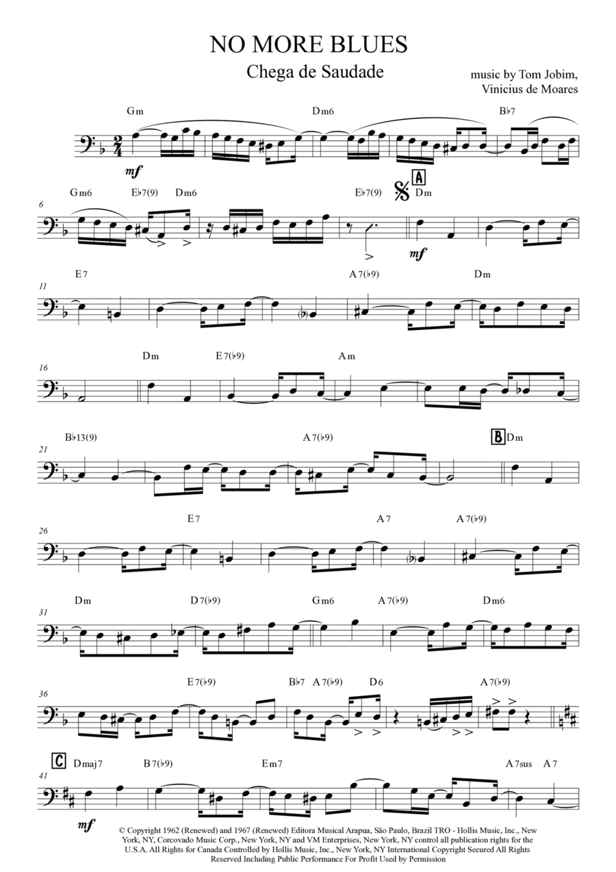 Chega De Saudade (no More Blues) (arr. Anderson Quevedo)