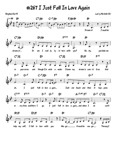 I Just Fall In Love Again (arr. John Fries)