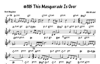 This Masquerade (arr. John Fries)