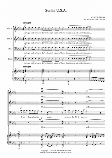 Surfin Usa (arr. Andrew Bulleyment)