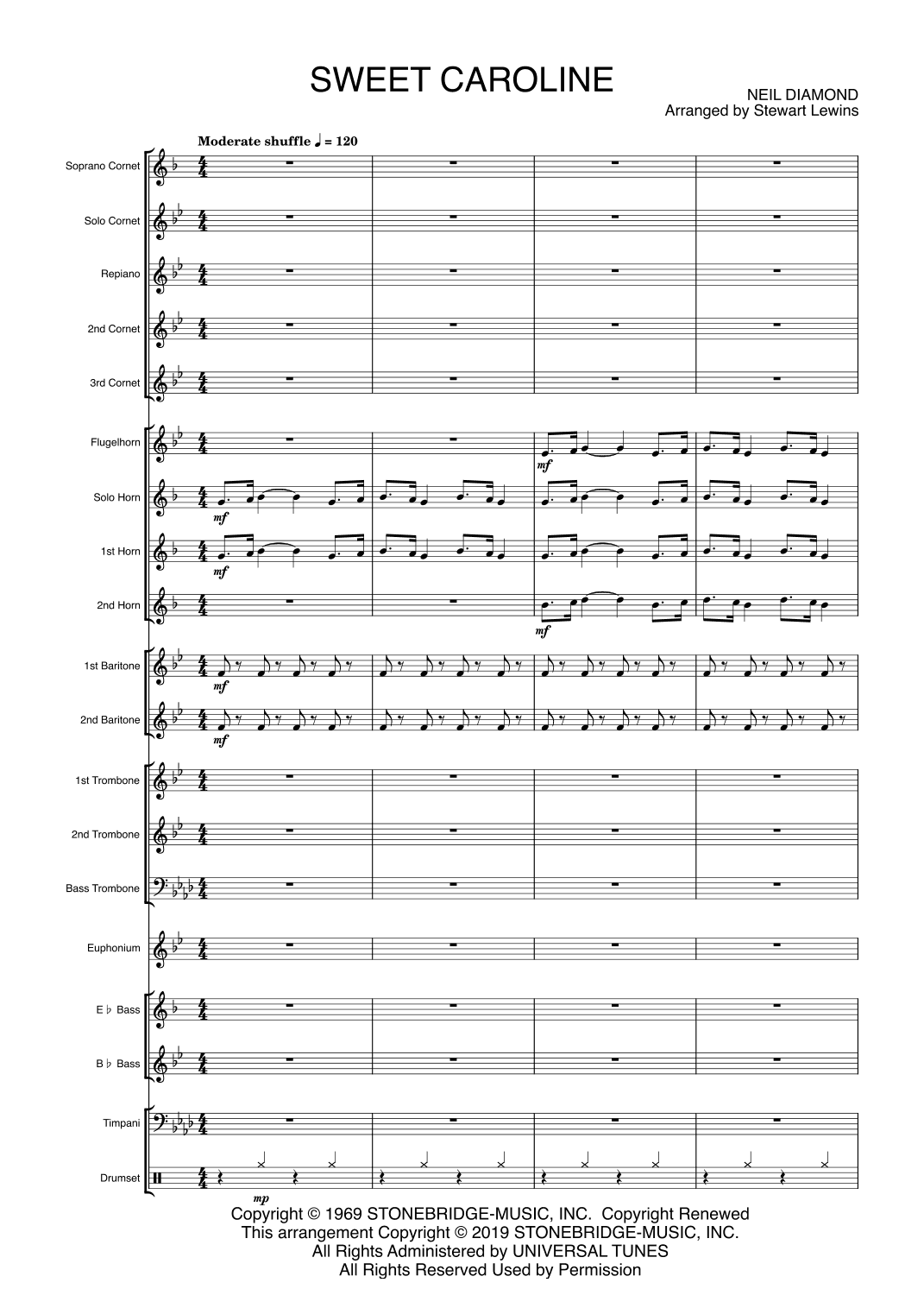 Sweet Caroline (arr. Stewart Lewins)
